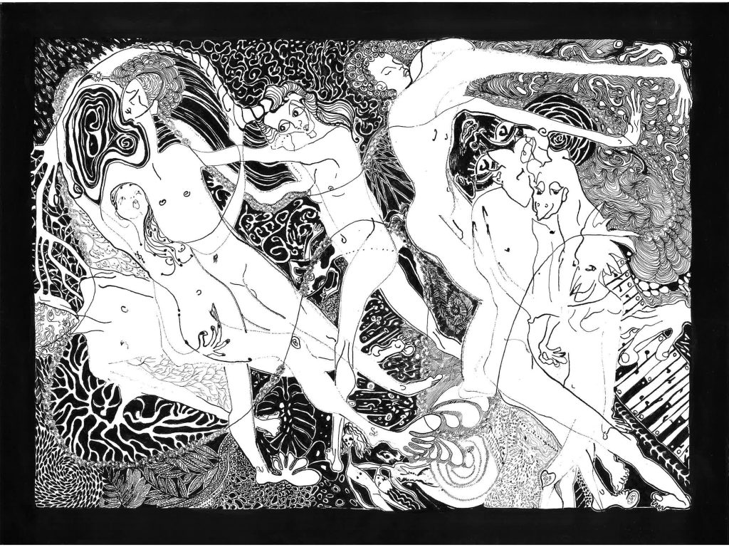 matousha dessin les virevoltes encre de chine