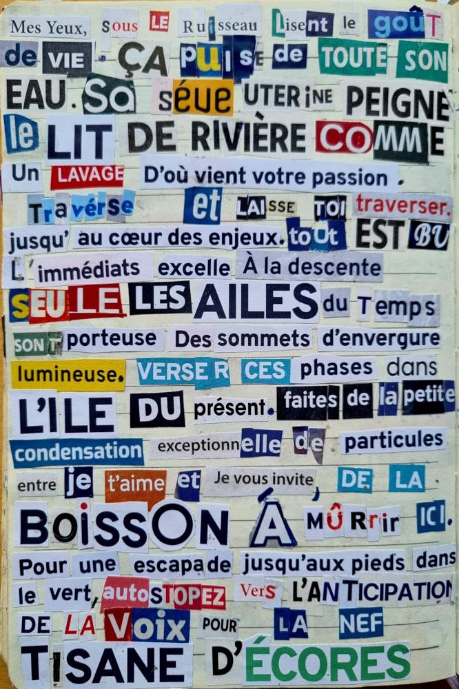 Mes yeux sous le ruisseau